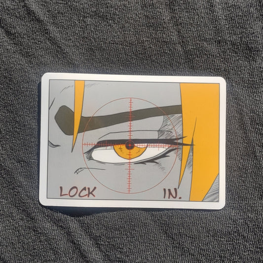 "Lock In" Sticker
